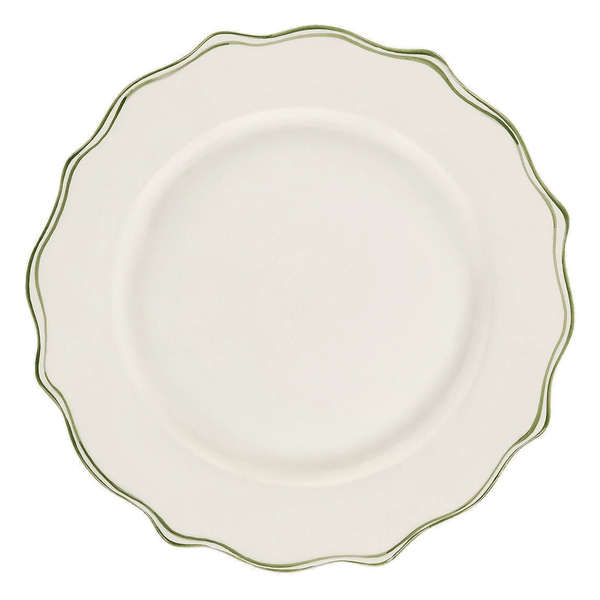 Assiette Basil blanc Anna + Nina