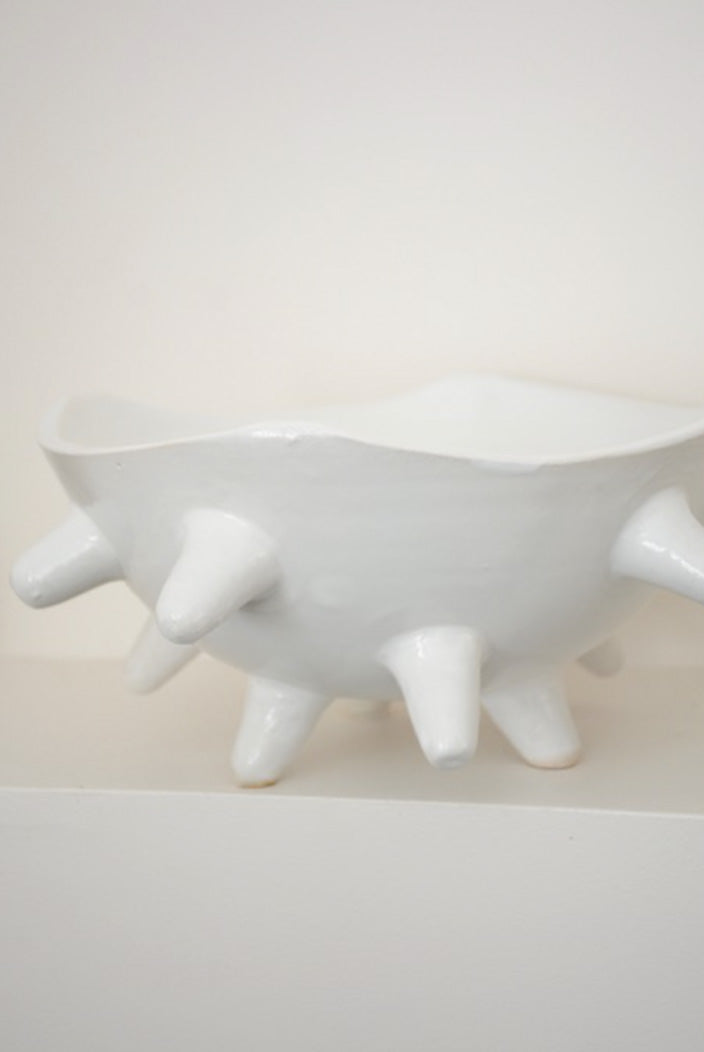 Bol décoratif blanc Ikaria