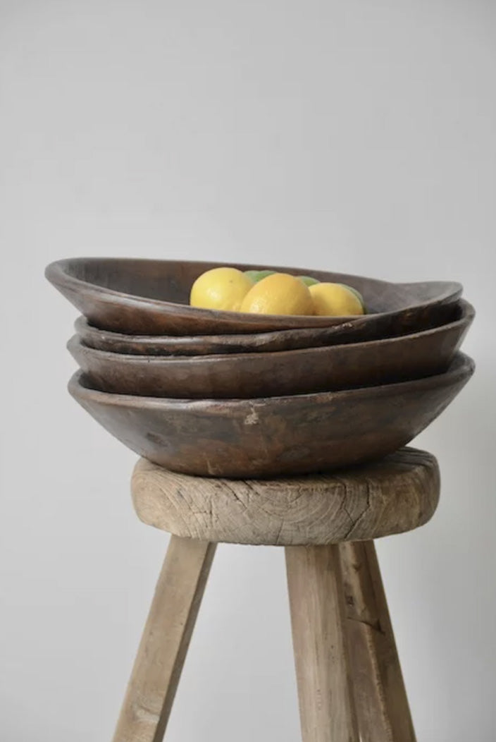 Anaya, coupe indienne vintage en bois XXL
