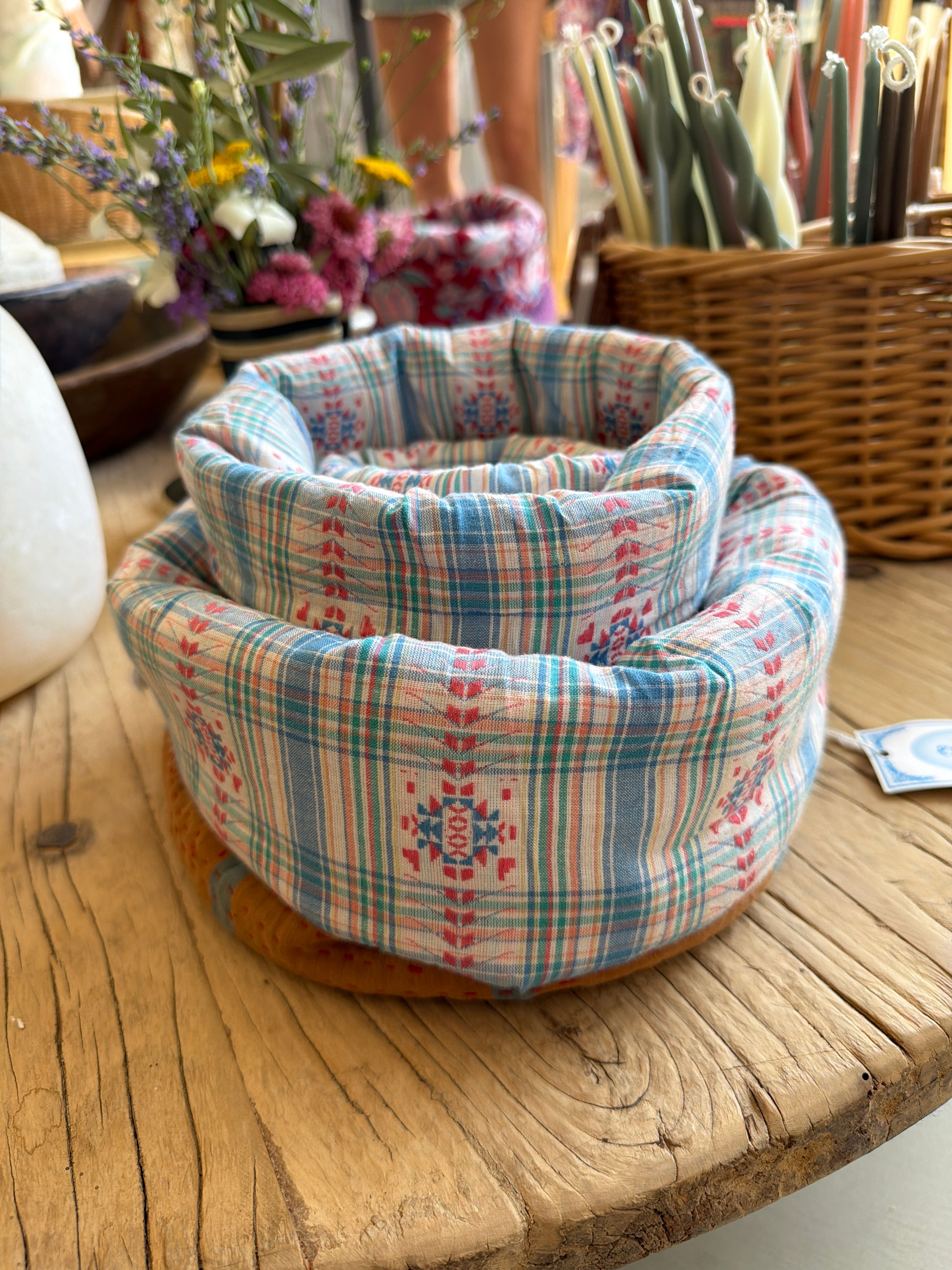 3 Paniers en Kantha