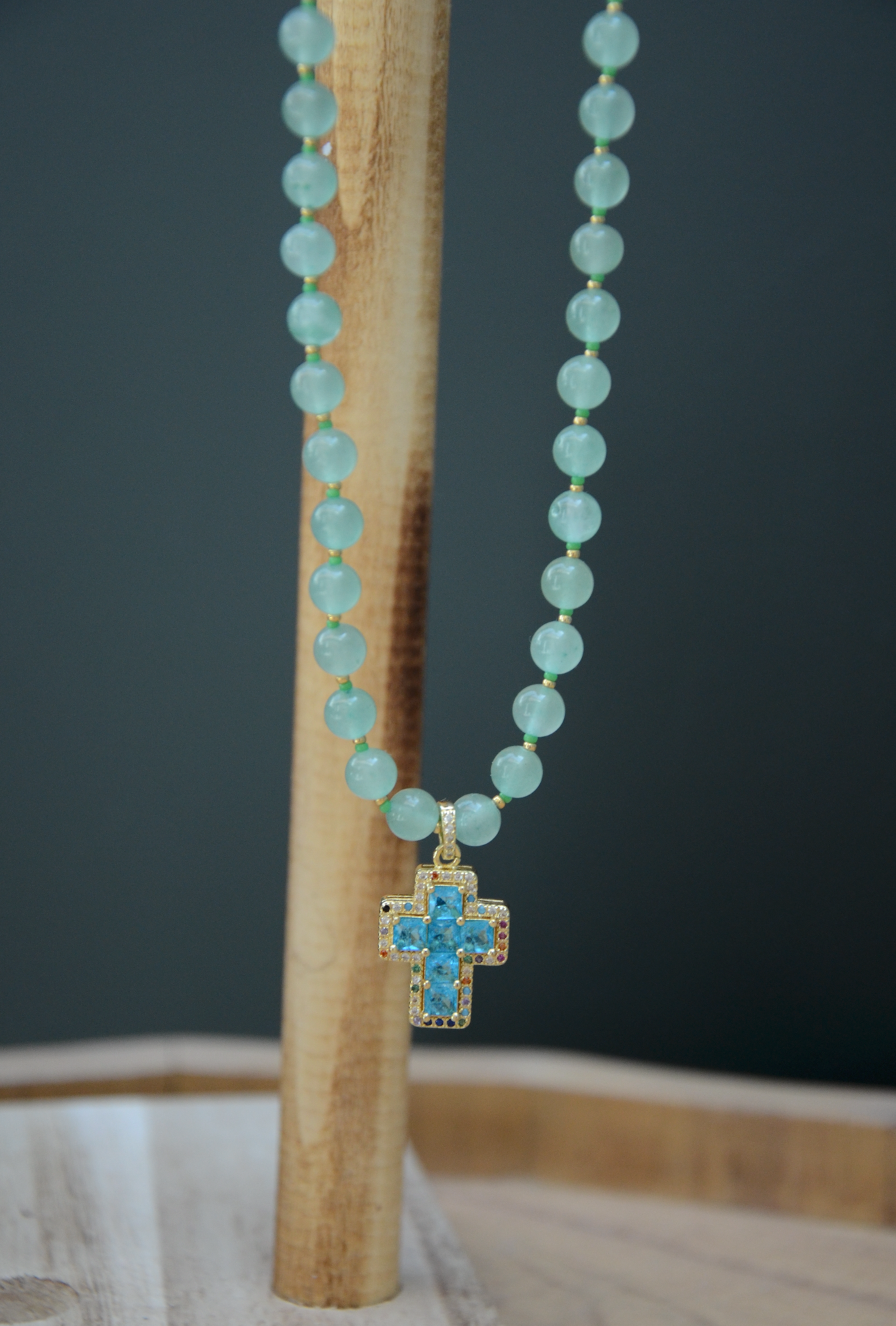 Collier avec grosse perle douce