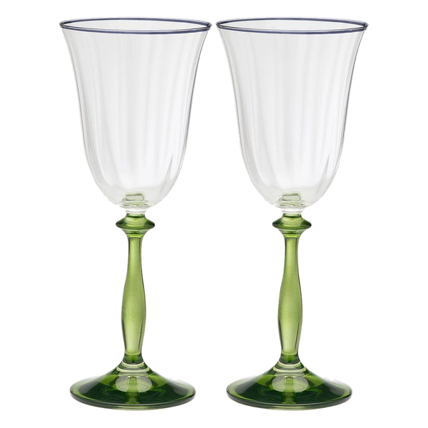 Verres à vin Freya Optic vert Anna + Nina