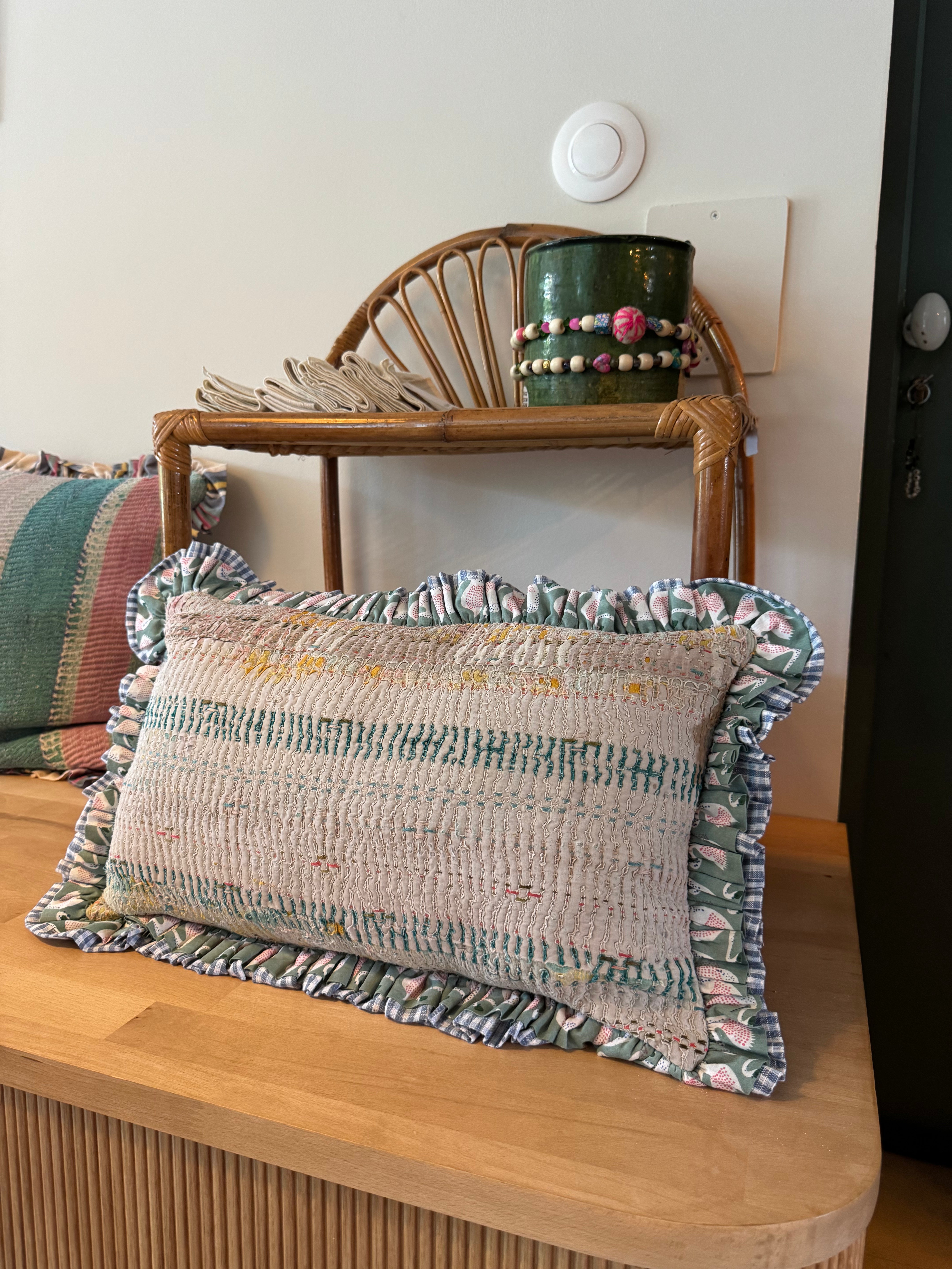 Coussin en Kantha 30x50