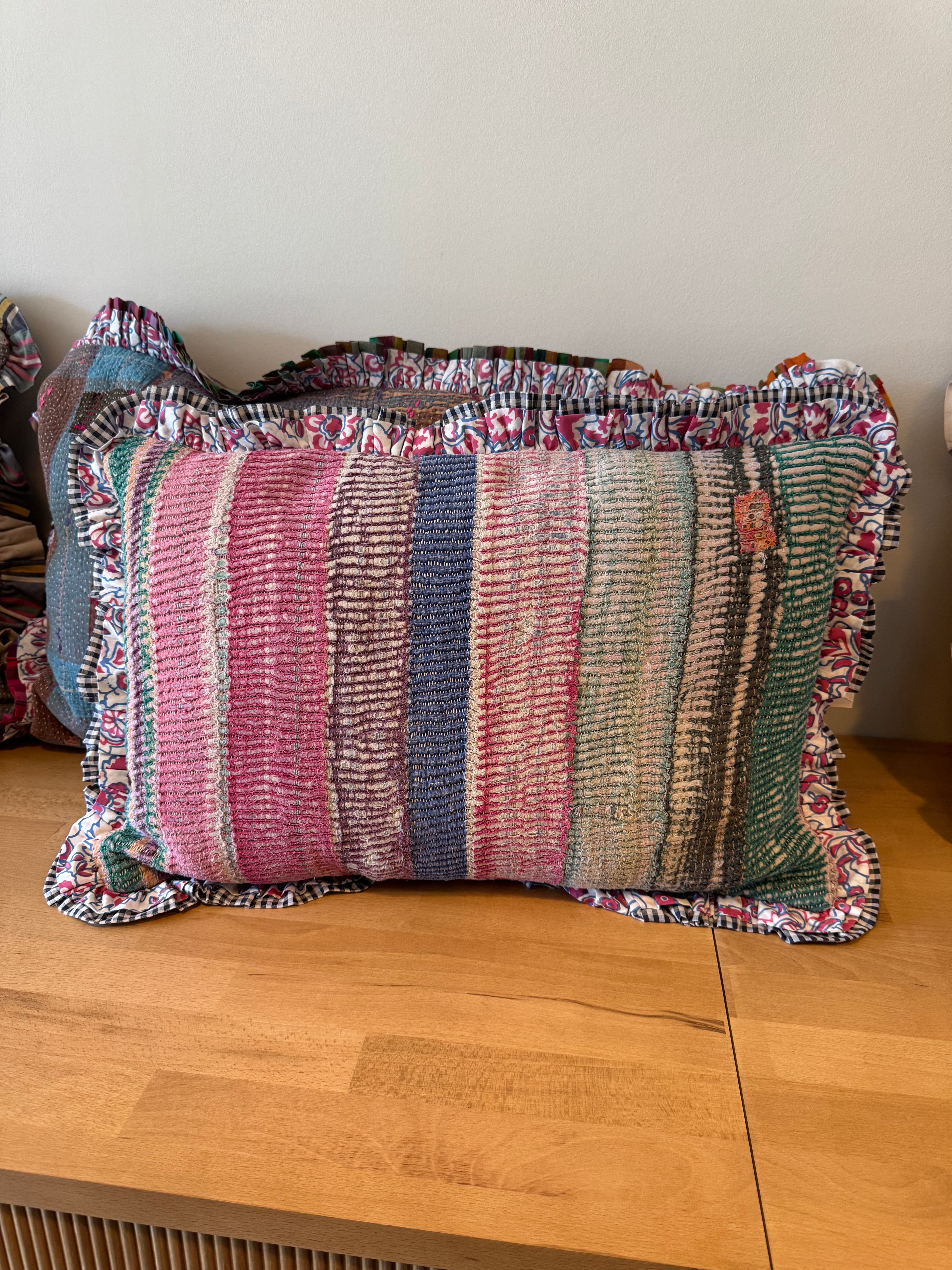 Coussin en Kantha 40x60