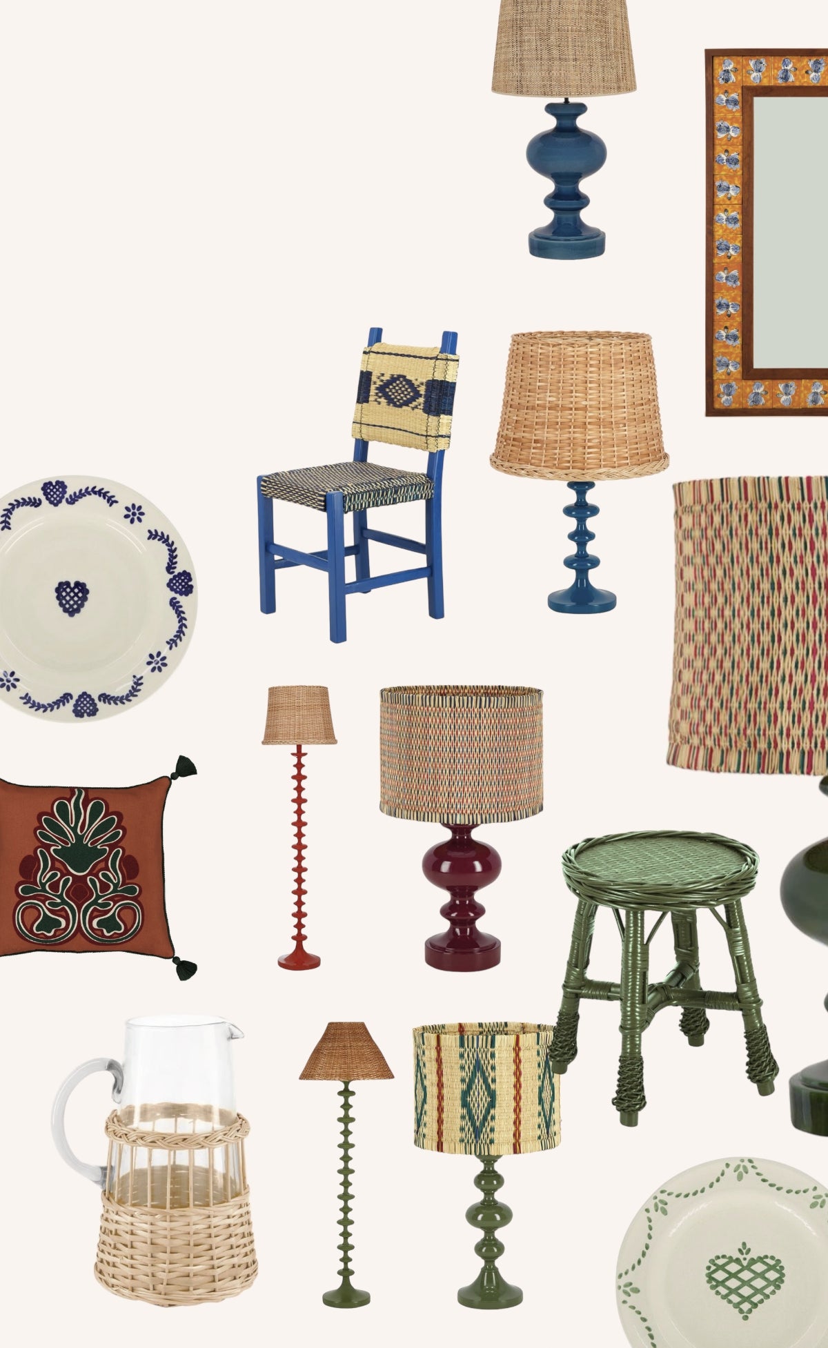 Inspiration déco Familihousse luminaires et raphia