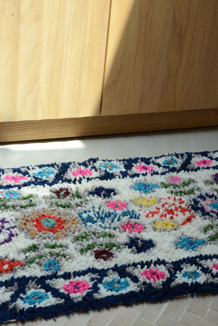 Tapis mexician Bleu Foncé