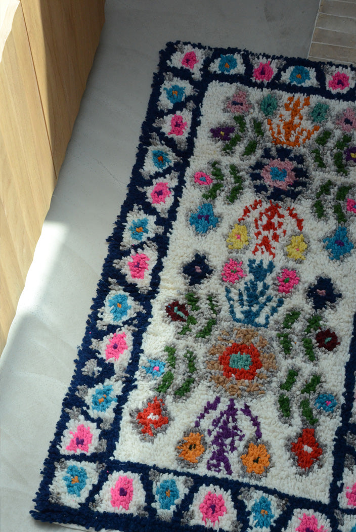 Tapis mexician Bleu Foncé