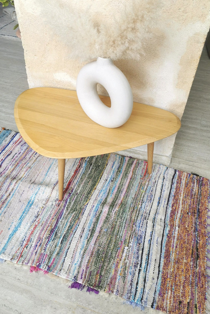 Petit tapis Boucharouite coloré réversible –  Pièce unique n° 33