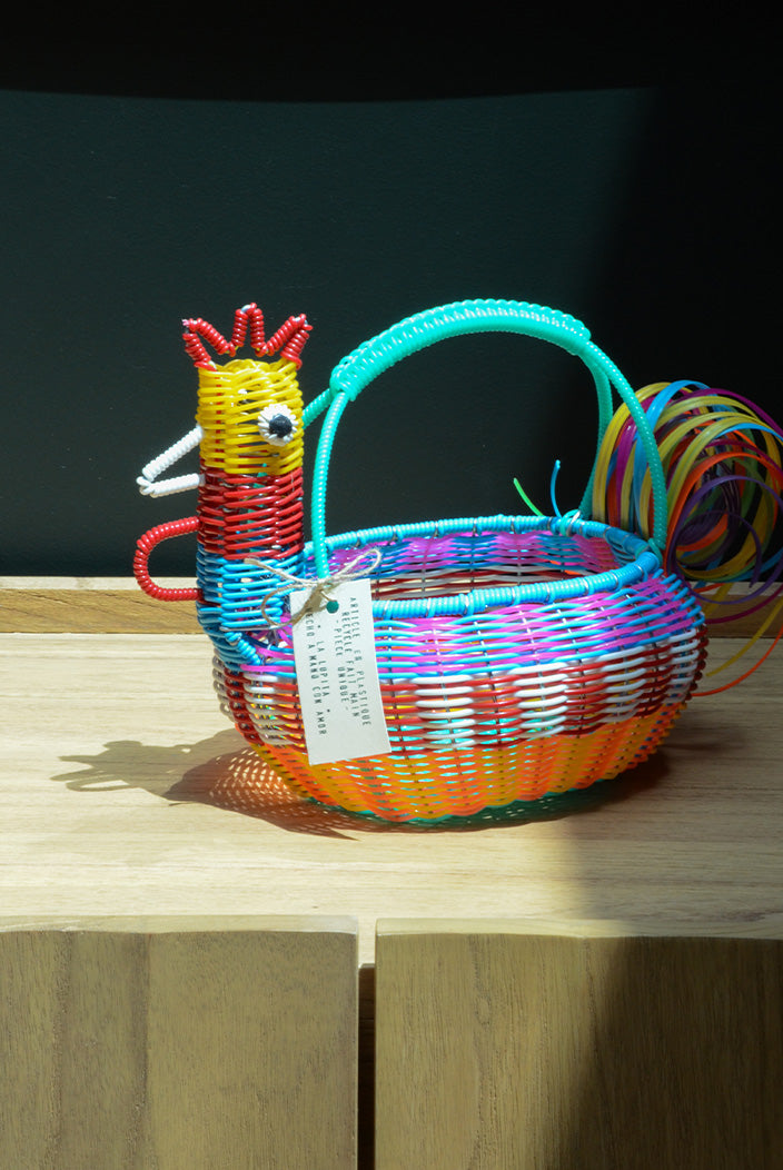 Funky chicken Jaune et turquoise