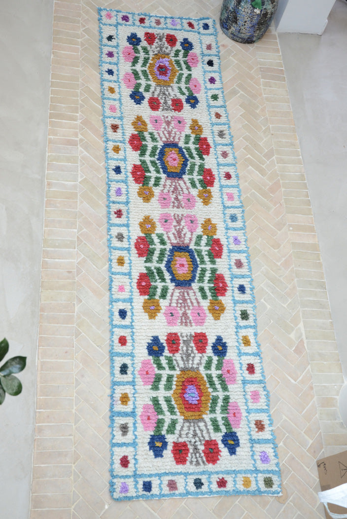 Tapis de couloir mexician Turquoise