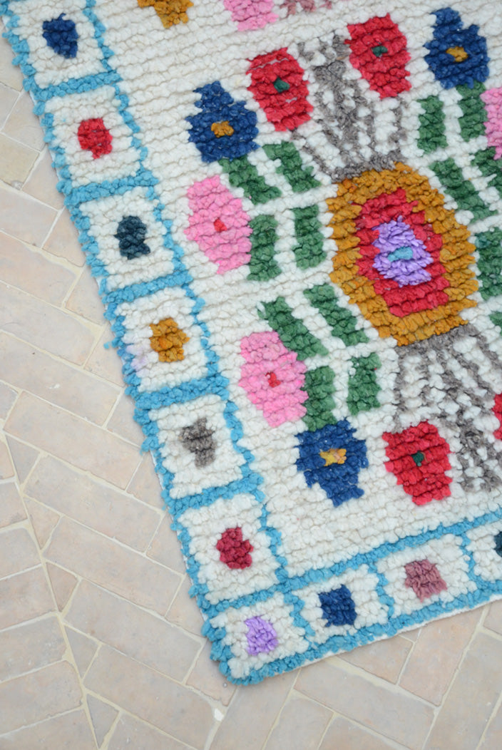 Tapis de couloir mexician Turquoise