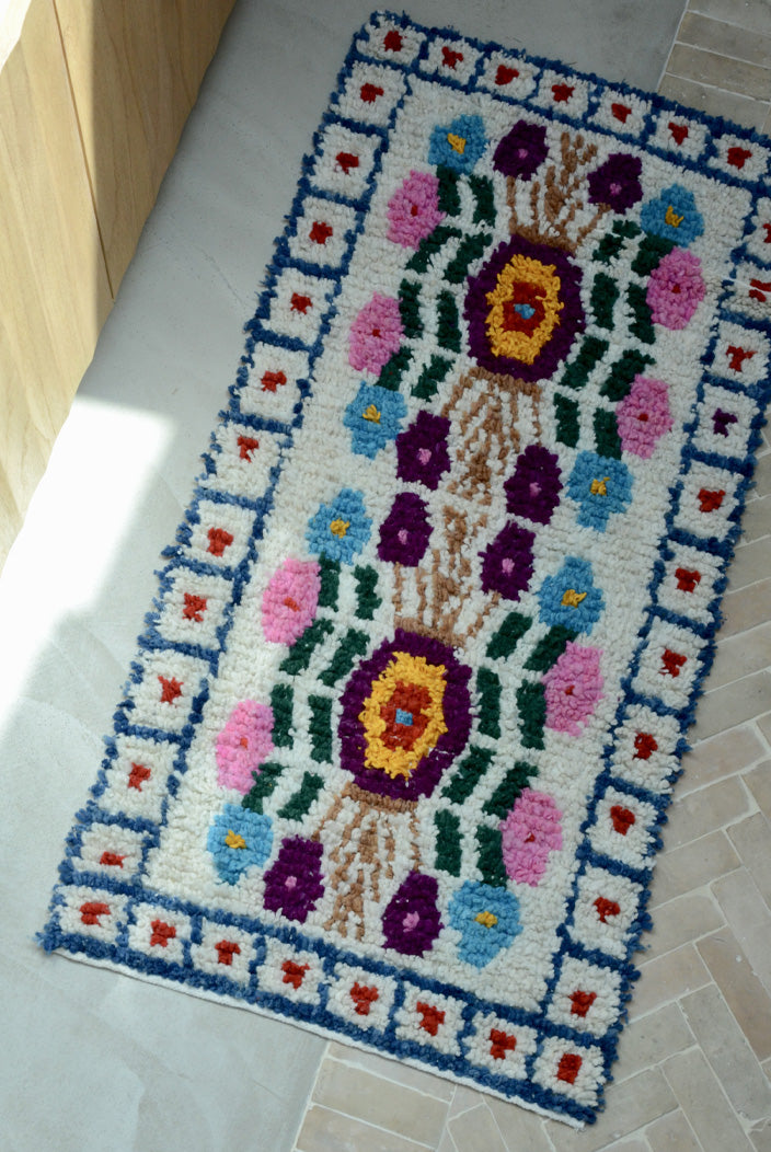 Tapis mexician Bleu