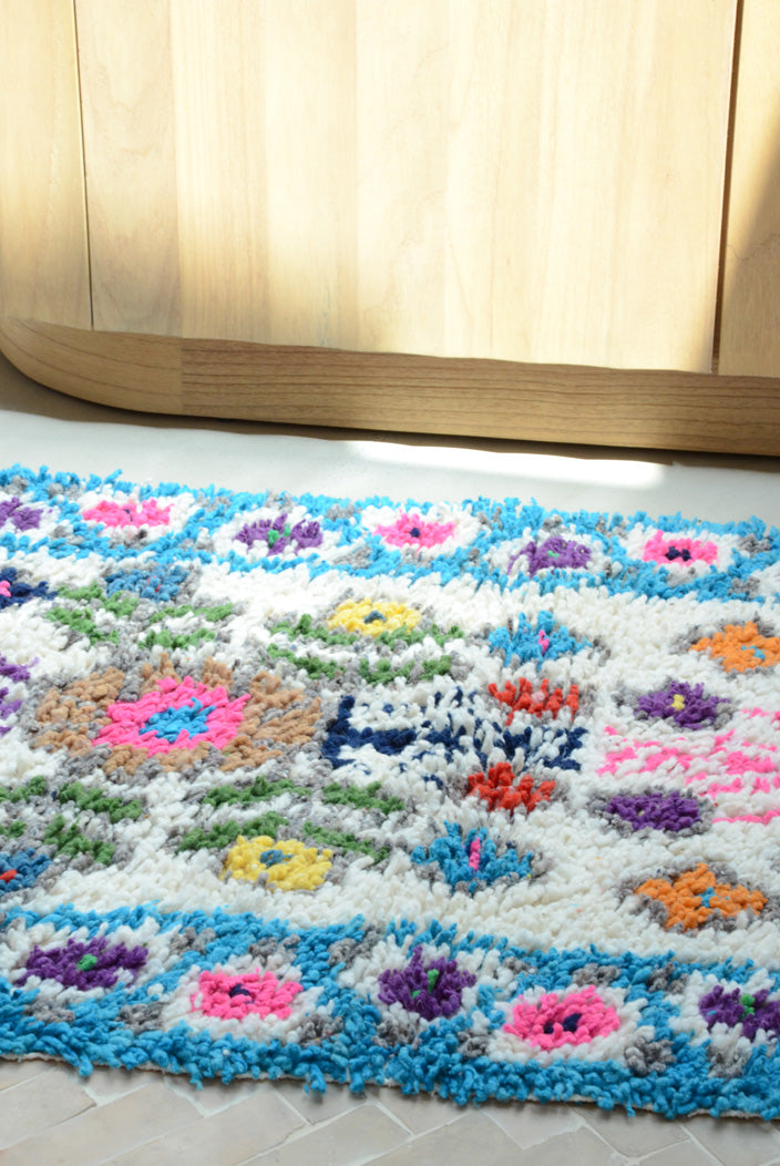Tapis mexician Turquoise Foncé
