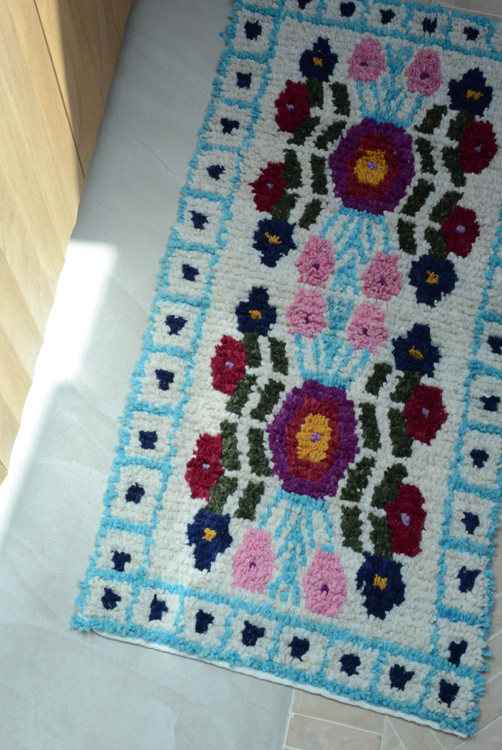 Tapis mexician Turquoise