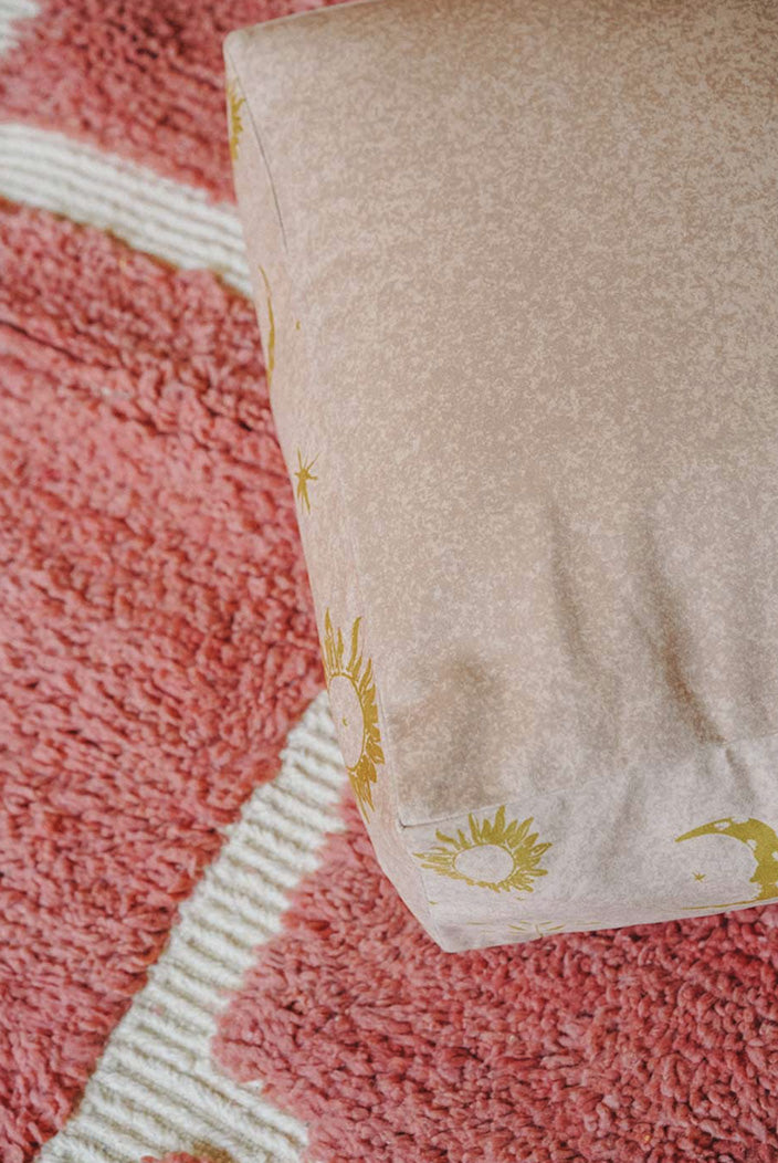 Tapis berbère Beni Ouarain rose framboise –  Pièce unique n° 131
